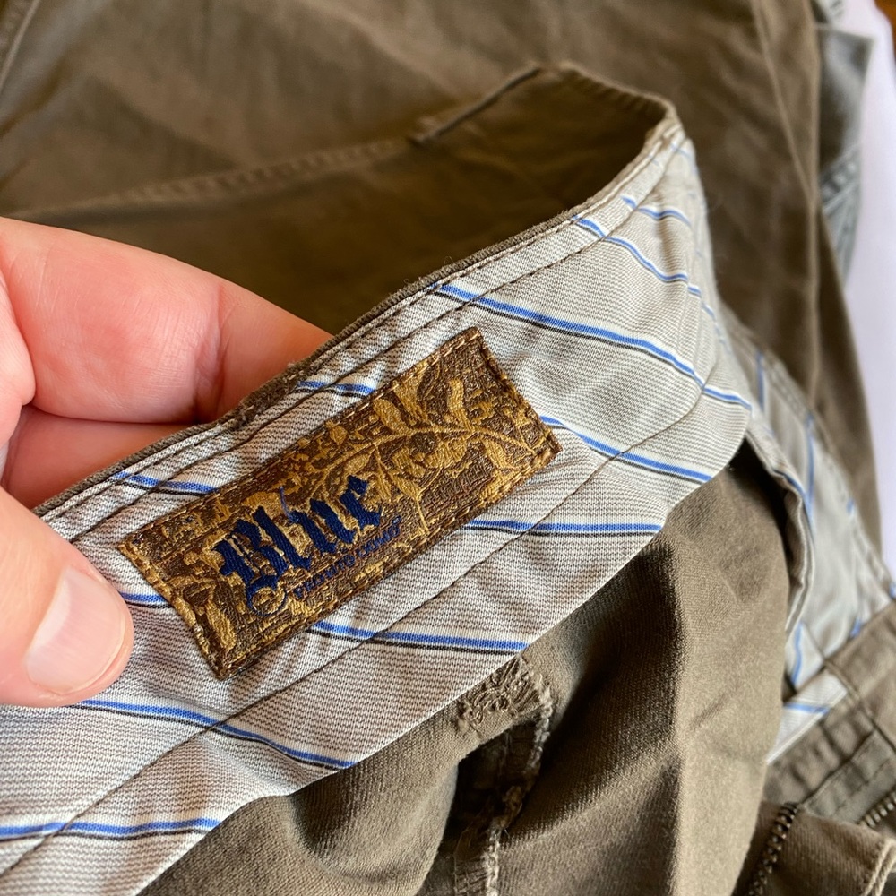 Pronto Uomo Blue brown khaki pants 42 x 32